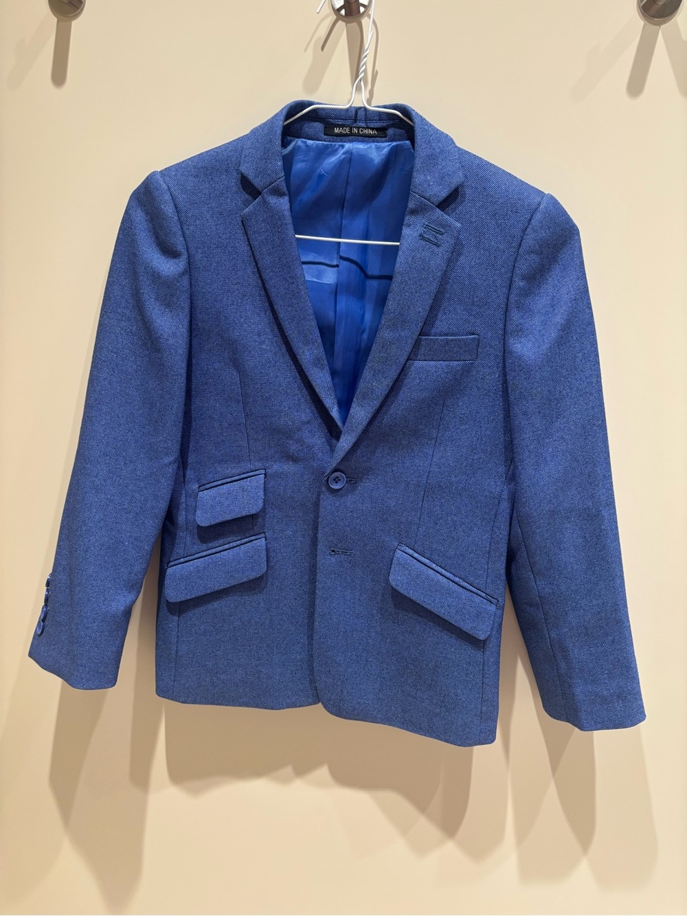 Armando Martillo Blue boys Single-Breasted Blazer suit jacket size 8